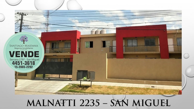 Departamento 2 ambientes en San Miguel