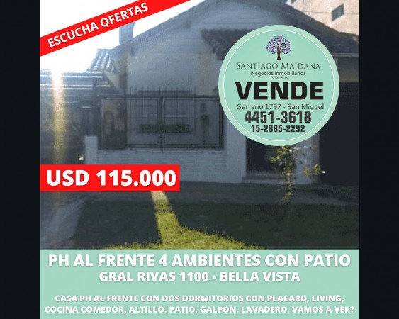 Foto Casa en Venta en San Miguel, Buenos Aires - U$D 89.000 - pix32968292 - BienesOnLine