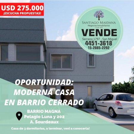 Foto Casa en Venta en Ingeniero Adolfo Sourdeaux, Buenos Aires - U$D 260.000 - pix51963292 - BienesOnLine