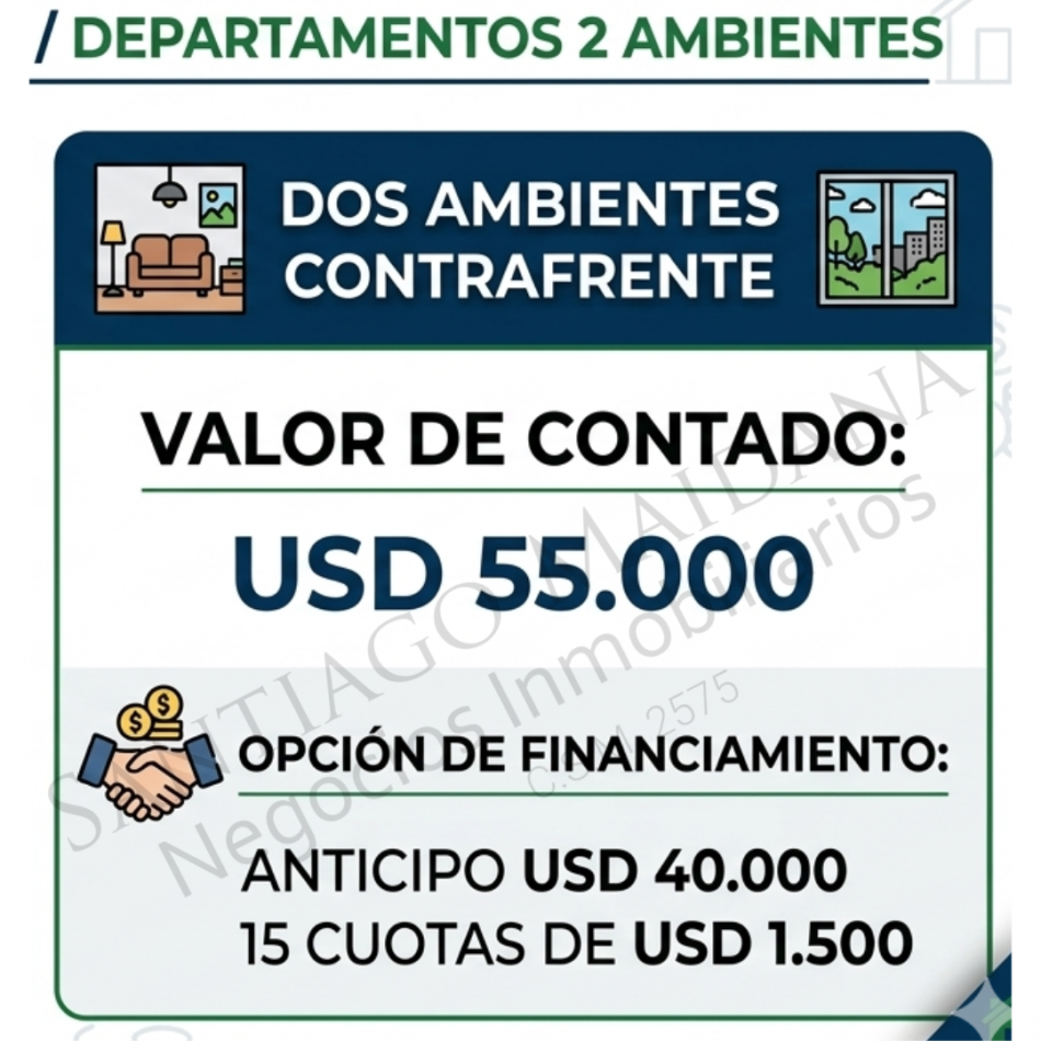 VENTA EMPRENDIMIENTO POZO DEPARTAMENTO A ESTRENAR BALCON SAN MIGUEL MUÑIZ