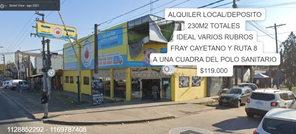 ALQUILER LOCAL - DEPOSITO - GALPON 230M2 RUTA 8