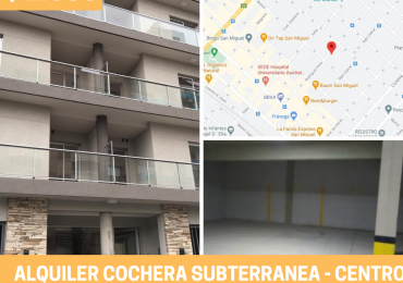ALQUILER COCHERA CUBIERTA 