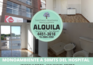 ALQUILER MONOAMBIENTE SAN MIGUEL CENTRO