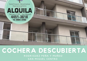 ALQUILER COCHERA DESCUBIERTA SAN MIGUEL CENTRO
