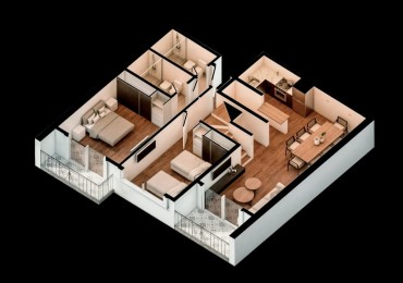 VENTA DEPARTAMENTO POZO HARMONY IV SAN MIGUEL DOS AMBIENTES TRES AMBIENTES COCHERA 