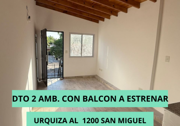 ALQUILER DEPTO 2 AMBIENTES CON BALCON A ESTRENAR